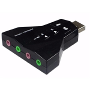 ADAPTADOR DE SOM USB C/ 4 SAIDAS P2 7.1 SK-2