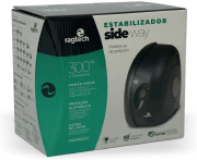 ESTABILIZADOR SIDE WAY SDW 300QN M1S 60HZ BLACK ENTR. 115V SAI. 115V MONOVOLT - RAGTECH