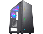 GABINETE GAMER KRATOS4 CG10TP PAINEL FITA LED RGB S/FAN