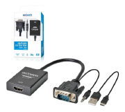 ADAPTADOR CONVERSOR VGA P/ HDMI CC-VHA30 - EXBOM M