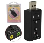 ADAPTADOR DE SOM (USB SOUND CARD) 7.1 UM CANAL M