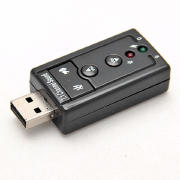 ADAPTADOR DE SOM (USB SOUND CARD) 7.1 UM CANAL