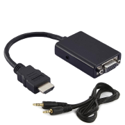 CABO CONVERSOR HDMI M X VGA F C/ AUDIO M