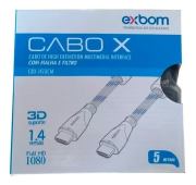 CABO HDMI X HDMI 5M CBX-H50CM - EXBOM