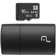 CARTÃO DE MEMÓRIA 16GB MICRO SD MULTILASER - CLASSE 10 MC162