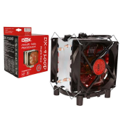 COOLER PARA PROCESSADOR INTEL AMD DUPLO FANS LED DX-9100D - DEX M