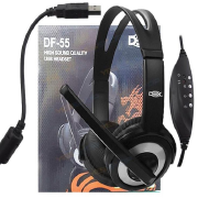 FONE DE OUVIDO HEADSET USB PRETO DF-55 - DEX M