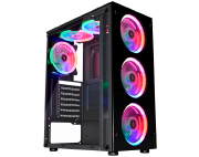 GABINETE GAMER CG-A1TP 3 FAN AAFAF1 MULTICOLOR - KMEX