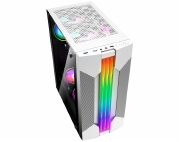 GABINETE GAMER BIFROST WHITE CG-W1A9 PAINEL LED RGB S/FAN - KMEX