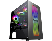 GABINETE GAMER BIFROST4 CG02RU PAINEL LED RGB AURA S/FAN - KMEX