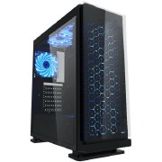 GABINETE GAMER GALAXY CG-7EV3 ATX USB 3.0 LED AZ - KMEX