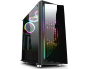 GABINETE GAMER FOX II CG-03RE 1FAN RGB RAINBOW - KMEX