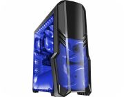 GABINETE GAMER MERCENARIO CG-01FA 2 FAN LEDS AZUL - KMEX