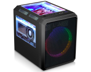 GABINETE GAMER MICROCRAFT 03RC PRETO C/1 FAN - KMEX