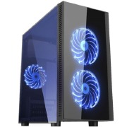 GABINETE GAMER NARNIA I CG-01RA MICRO ATX USB 3.0 LED AZ - KMEX