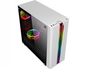 GABINETE GAMER ODYSSEY BRANCO CG05RD PAINEL RGB RAINBOW S/FAN - KMEX