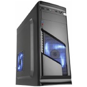 GABINETE GAMER SOLID SNAKE CG-02R6 ATX LED AZ - KMEX