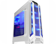 GABINETE GAMER WAR ROBOT BRANCO CG-01F5 ATX USB 3.0 LED AZ - KMEX