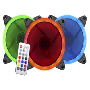 KIT DE FANS RING LED (RÍTMICOS) COM CONTROLE + PLACA CONTROLADORA