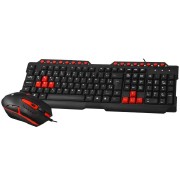 KIT TECLADO + MOUSE GAMER 1200DPI ABNT2 USB PRETO/VM GK-20BK - C3TECH