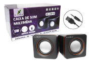 MINI CAIXA DE SOM MULTIMIDIA 5W XC-CM-03