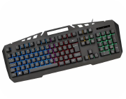 TECLADO GAMER KB-A328 SPARTACUS METAL SEMI-MECANICO LED