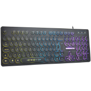 TECLADO GAMER KM76 STEAMPUNK ANTI-GHOST LED - KMEX