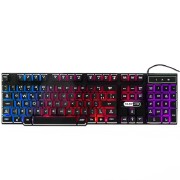 TECLADO GAMER SEMI MECANICO PRETO C/LED ABNT2 KB-7010 - HARDLINE