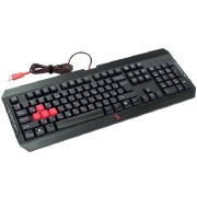 TECLADO GAMER USB PRETO/VM ABNT2 Q100 - A4TECH