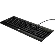 TECLADO USB PRETO ABNT2 K1500 - HP